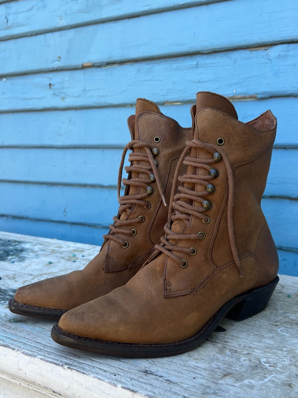 Vintage 1980’s Nine West Victorian Lace-up Ankle Bootie